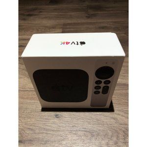 Apple TV 4K 32G 2nd Gen Empty Box + Charging Cable Replacement + Apple Stickers